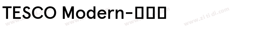 TESCO Modern字体转换